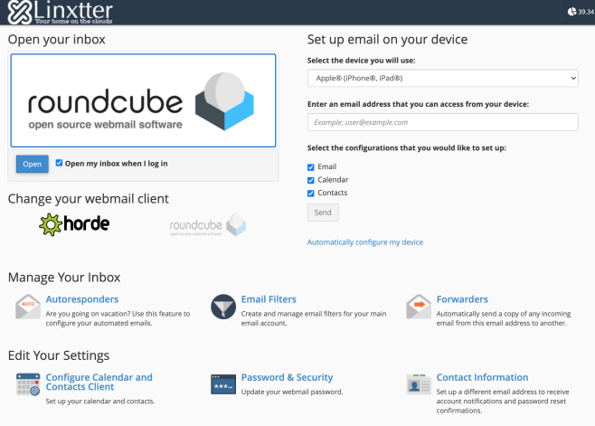 إعداد إيميل لينكستر على كمبيوتر ماك باستخدام برنامج ابل ميل